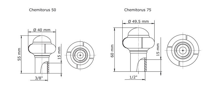 GEA Breconcherry Chemitorus 50/75 Abmessungen