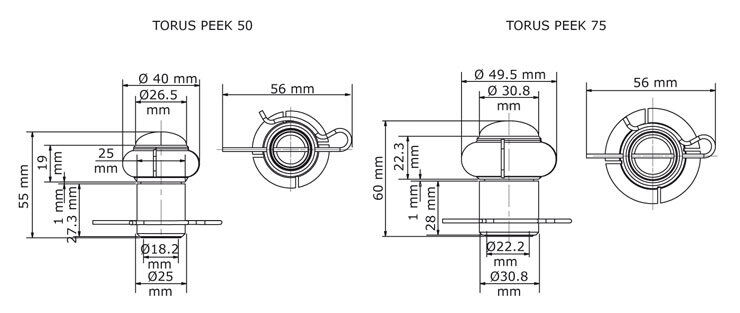 GEA Breconcherry Torus 50/75 PEEK Abmessungen