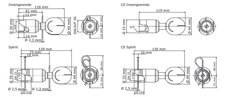 GEA Breconcherry Turbo SSB 75 Abmessungen