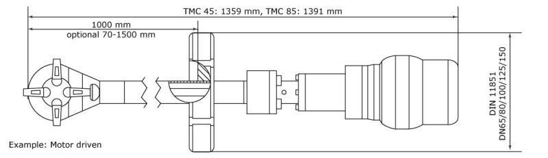GEA Breconcherry TMC 45/85 Dimensions